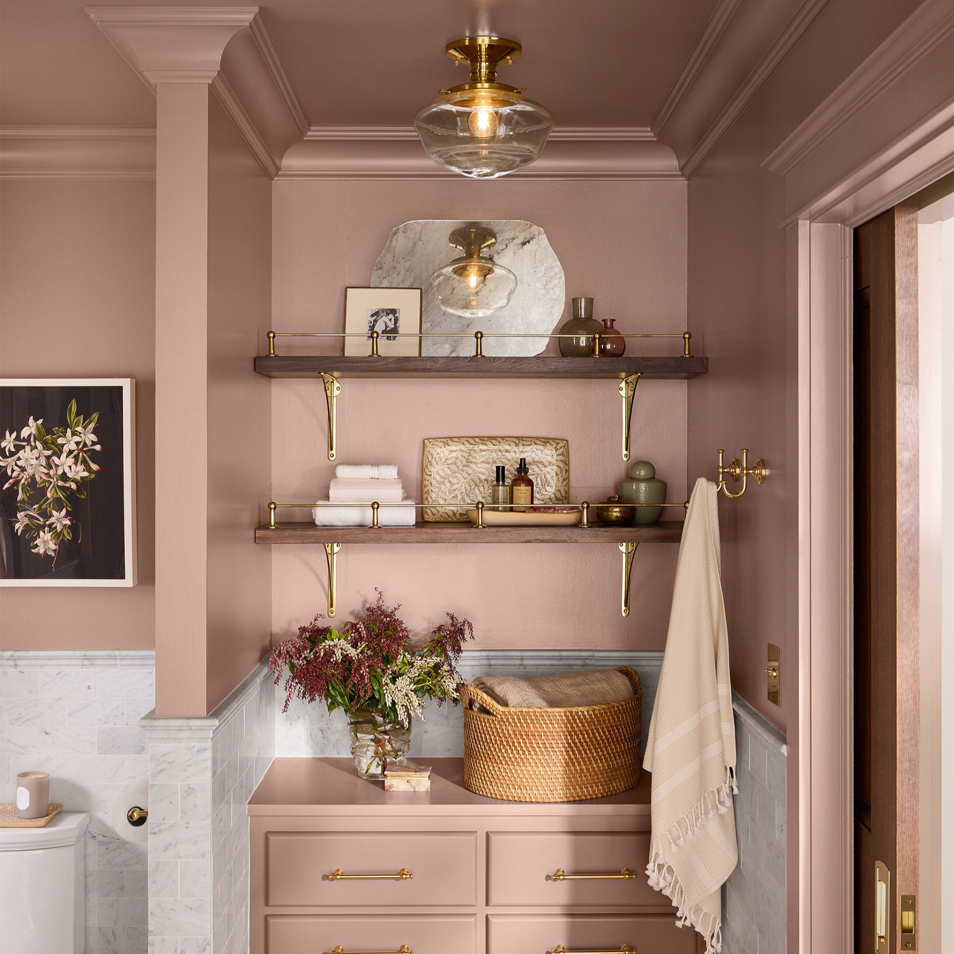 Unlacquered Brass Gallery Rail