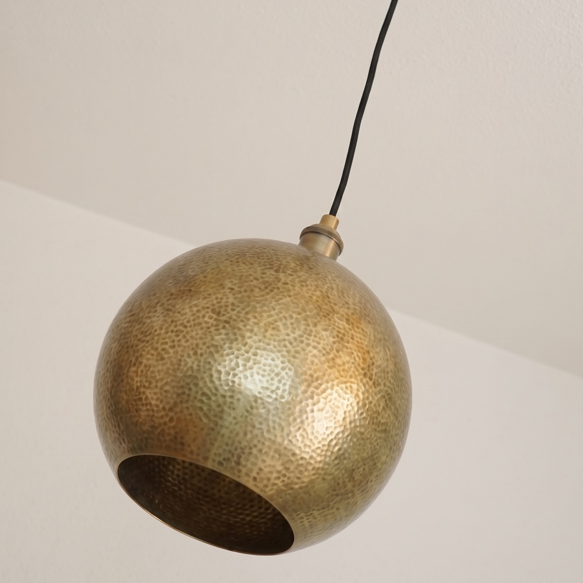 bronze patina hanging light,