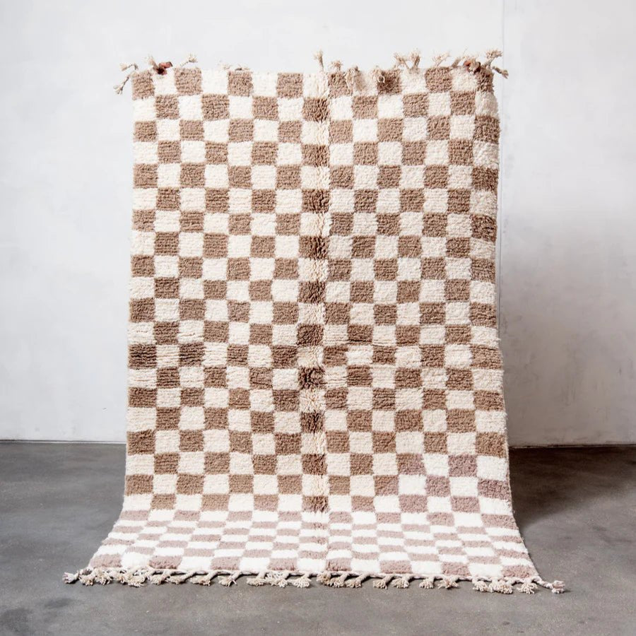 Checkered Moroccan Handmade Rug - Modern Rugs AzulSouk