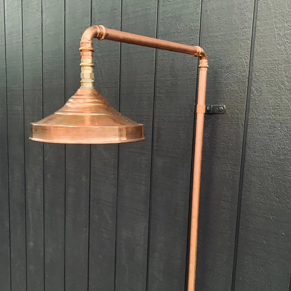 Copper Outdoor Shower, Natural Copper Rain Showerhead - shower heads AzulSouk