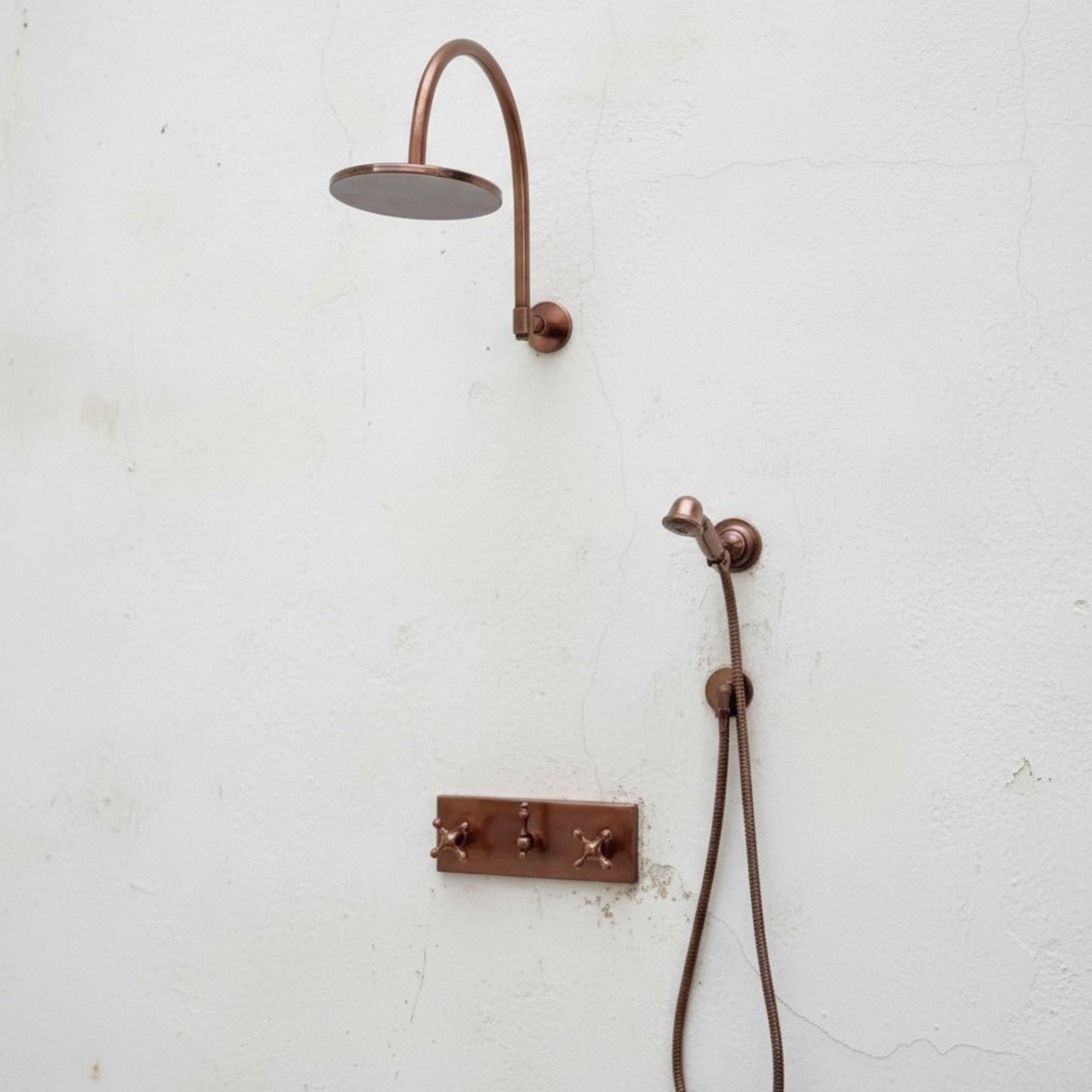 copper shower system