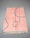 Geometric Pink Rug - Vintage Rugs AzulSouk