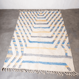 Haily - White Beni Ourain Moroccan Rug - Modern Rugs AzulSouk