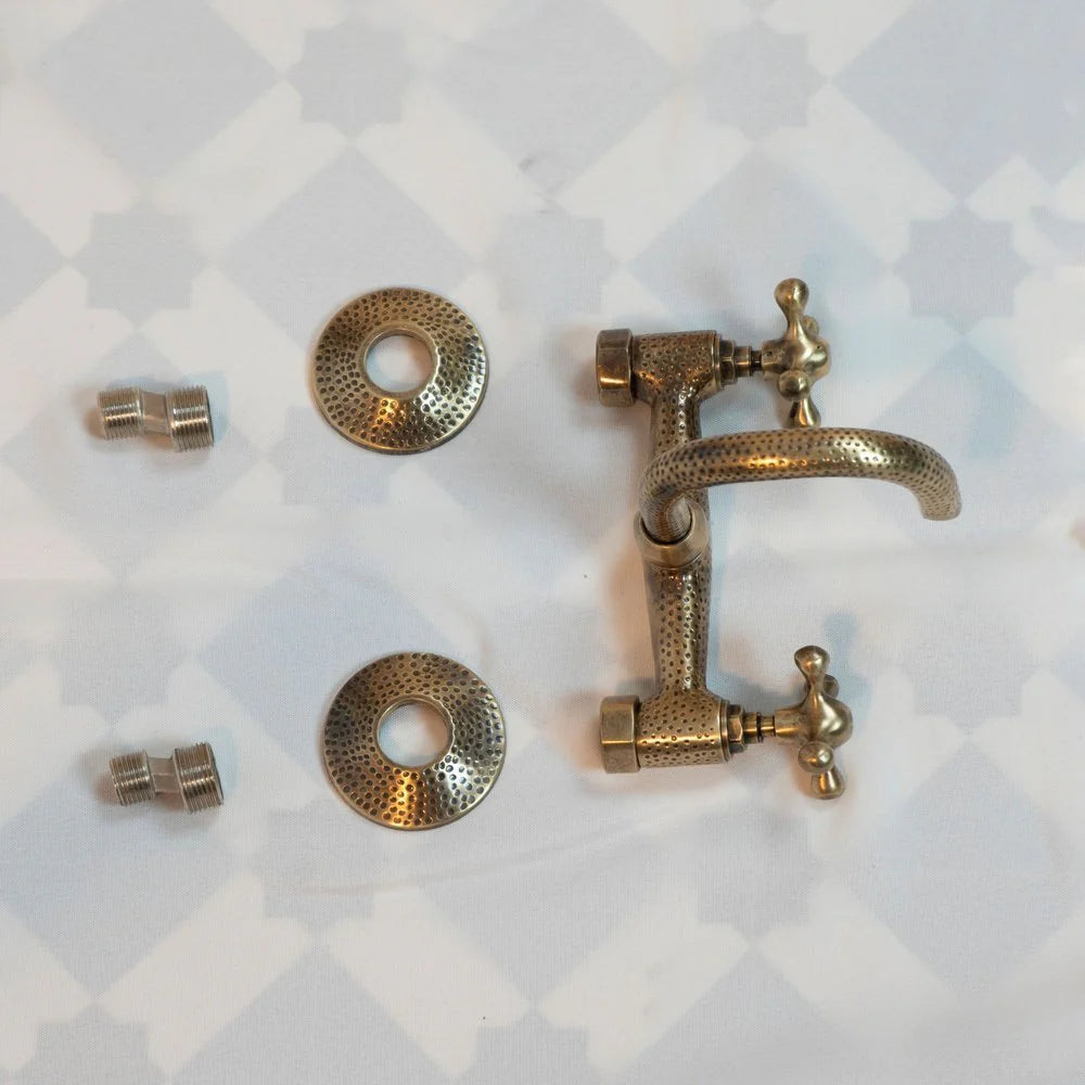 Bronze Wall Mounted Bathroom Faucet-zoom-6