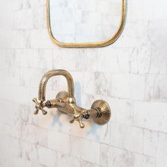 Bronze Wall Mounted Bathroom Faucet