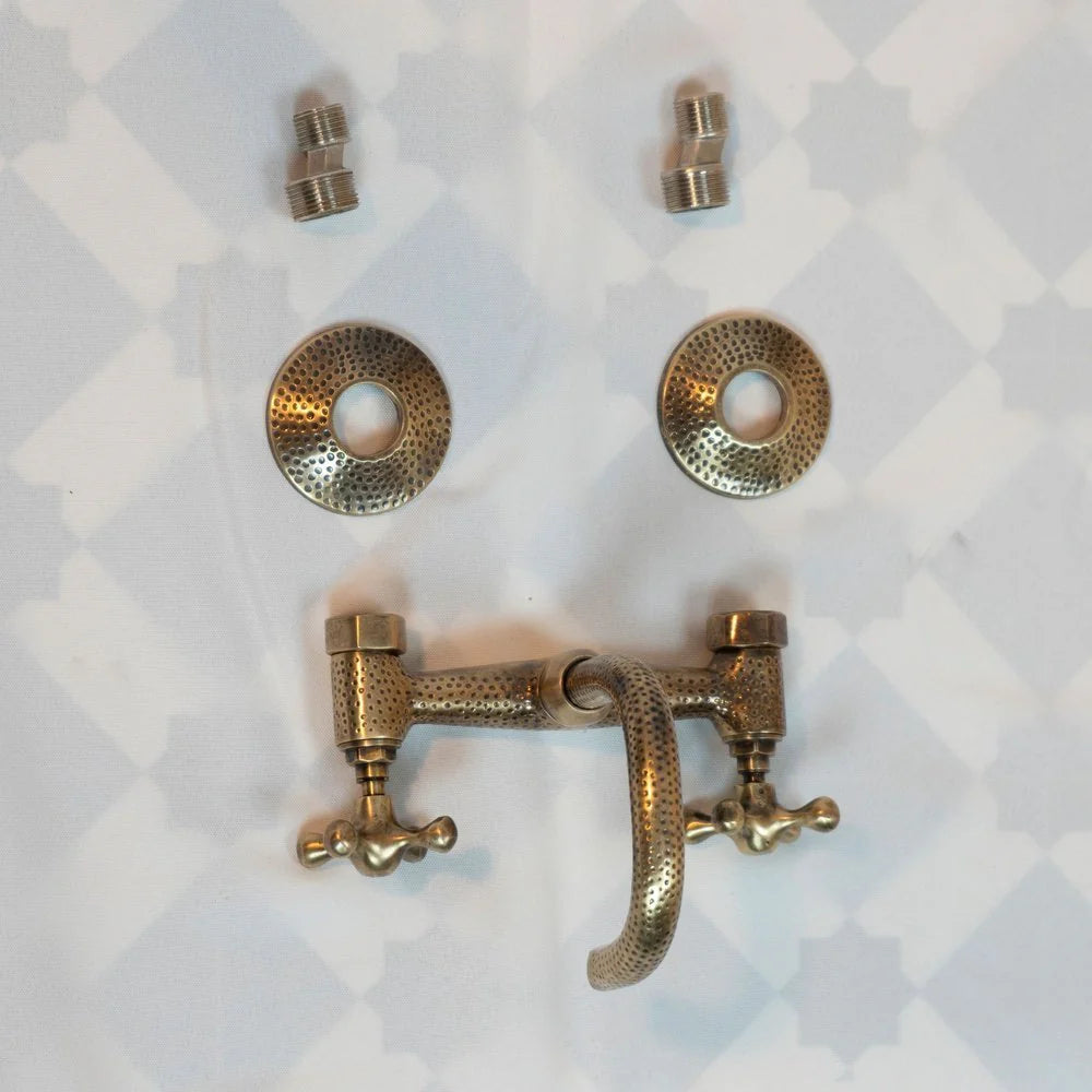 Bronze Wall Mounted Bathroom Faucet-zoom-4