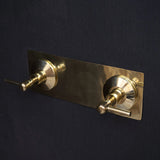 Handcrafted Rainfall Shower Set with Rectangular Backplate