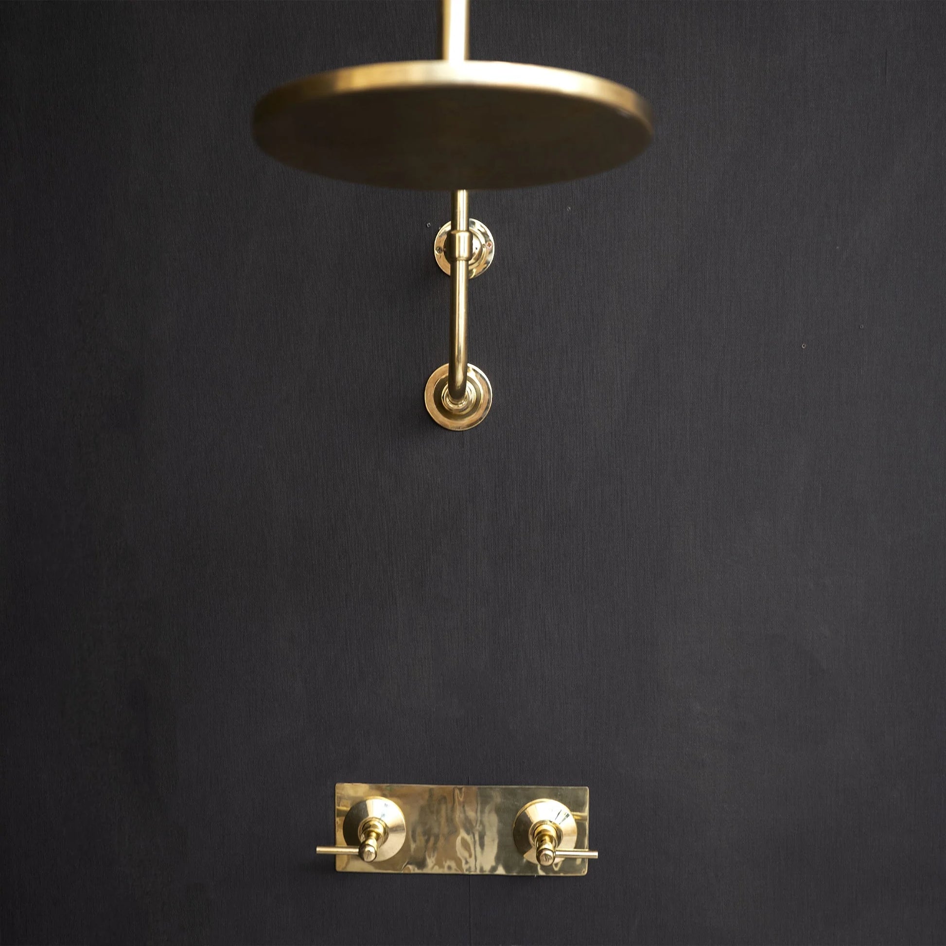 Handcrafted Rainfall Shower Set with Rectangular Backplate-2