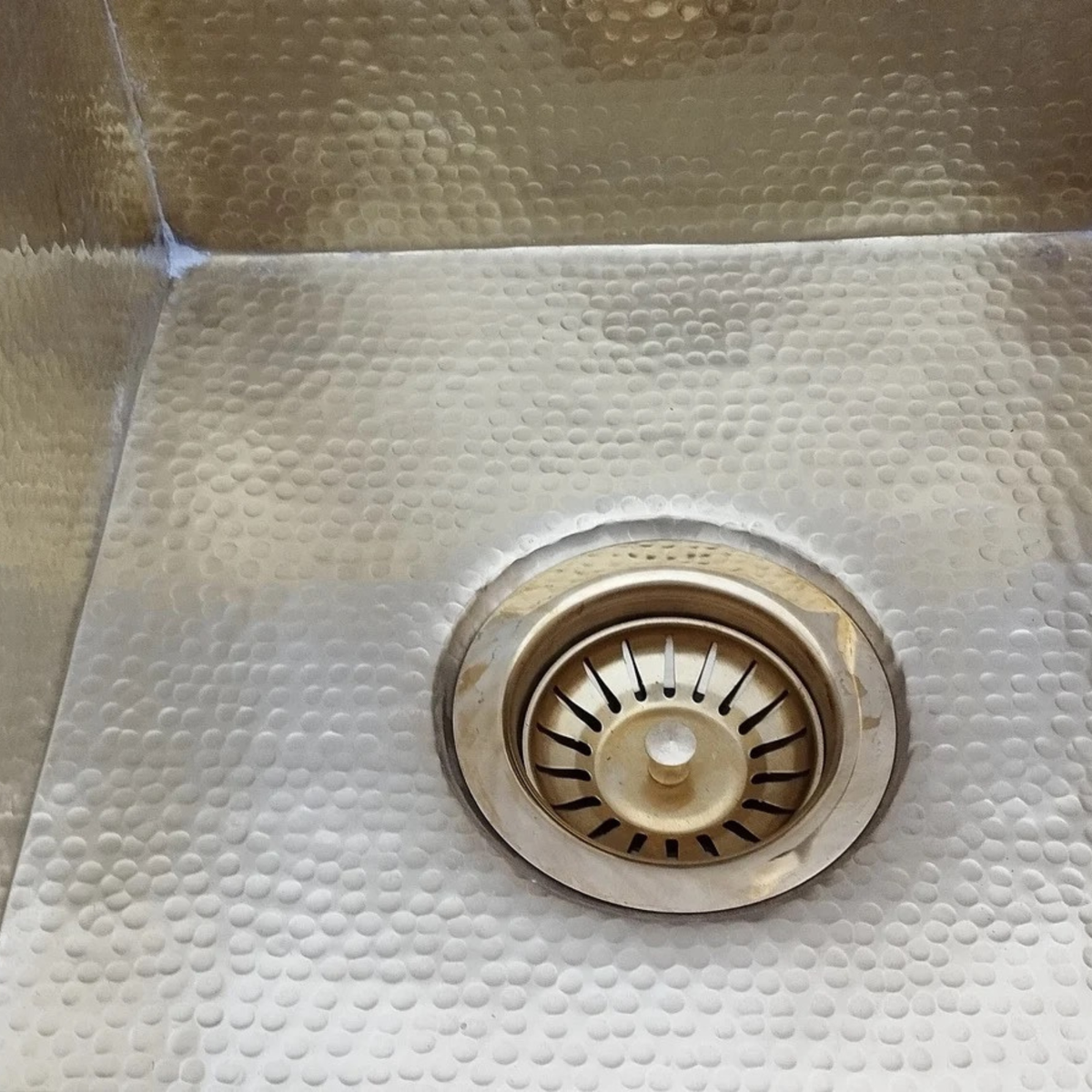 handcrafted solid brass sink