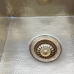 handcrafted solid brass sink