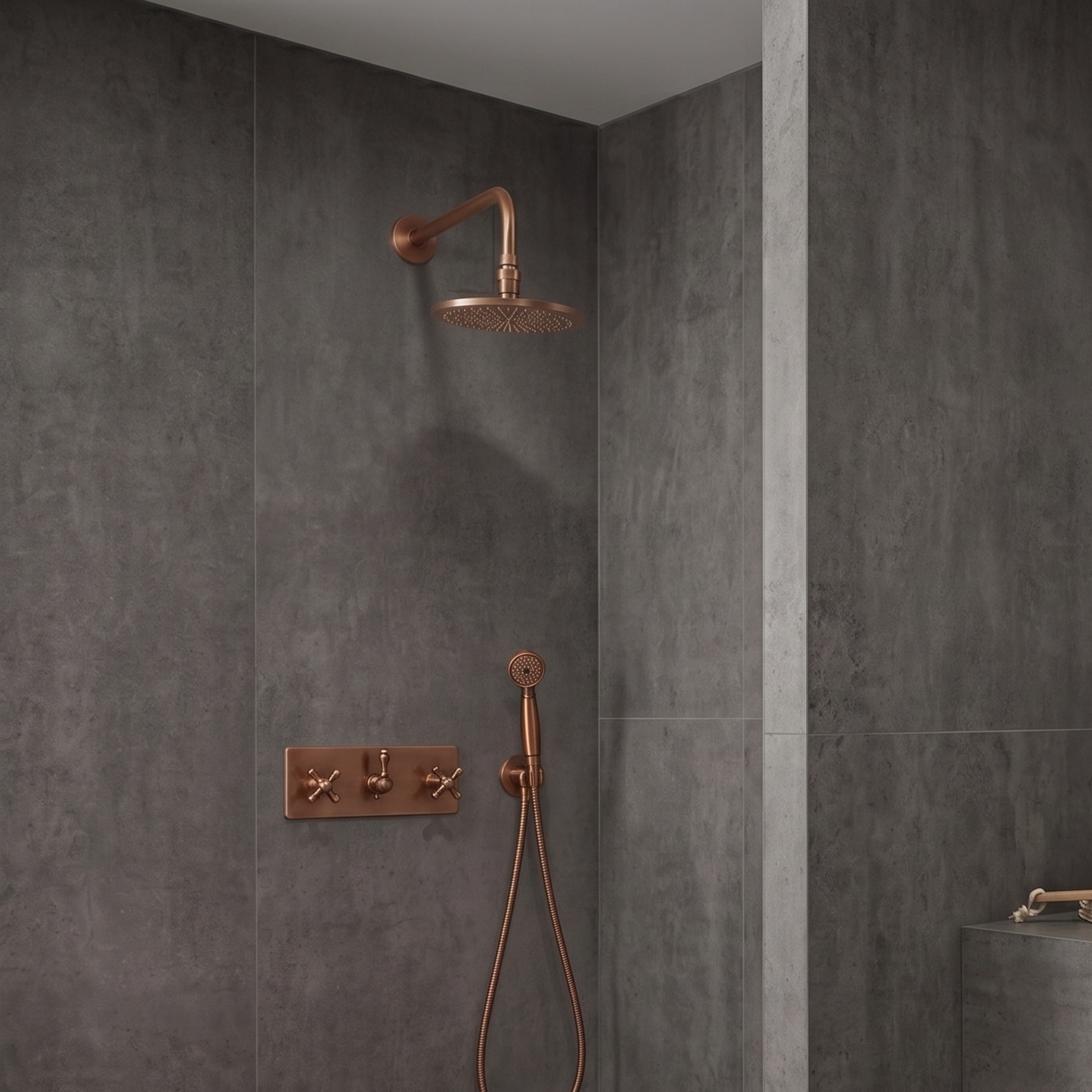 handmade Copper Shower System