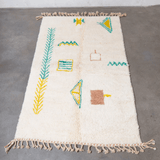 Hora - Modern White Moroccan Rug - Modern Rugs AzulSouk