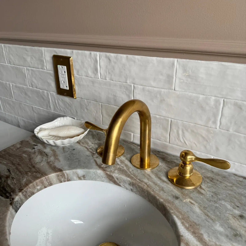 Unlacquered Brass Bathroom Faucet-zoom-