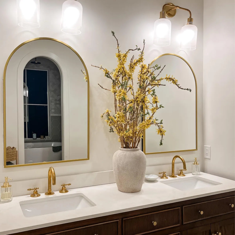 Unlacquered Brass Bathroom Faucet - bathroom faucet AzulSouk