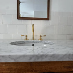 Unlacquered Brass Bathroom Faucet - bathroom faucet AzulSouk