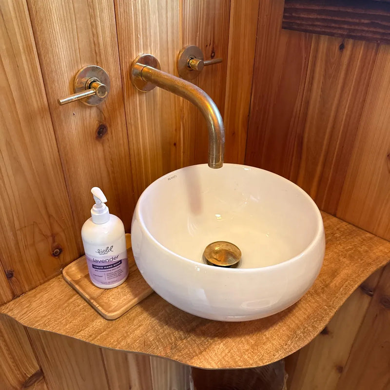 Unlacquered Brass Wall Mounted Faucet-zoom-