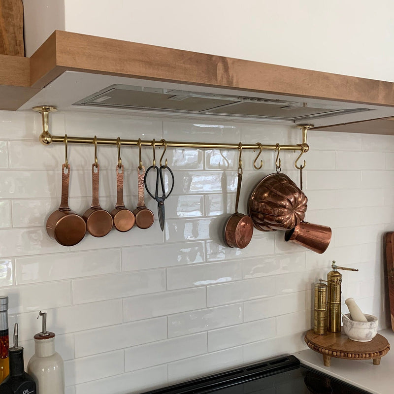 Unlacquered Brass Pot rack-zoom-
