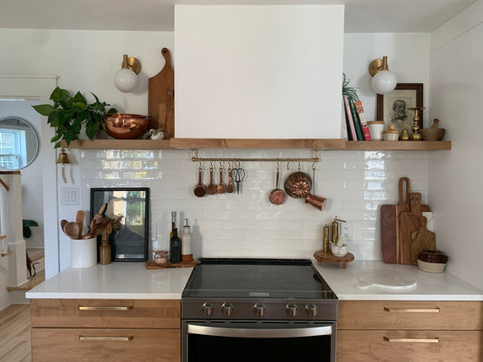 Unlacquered Brass Pot rack