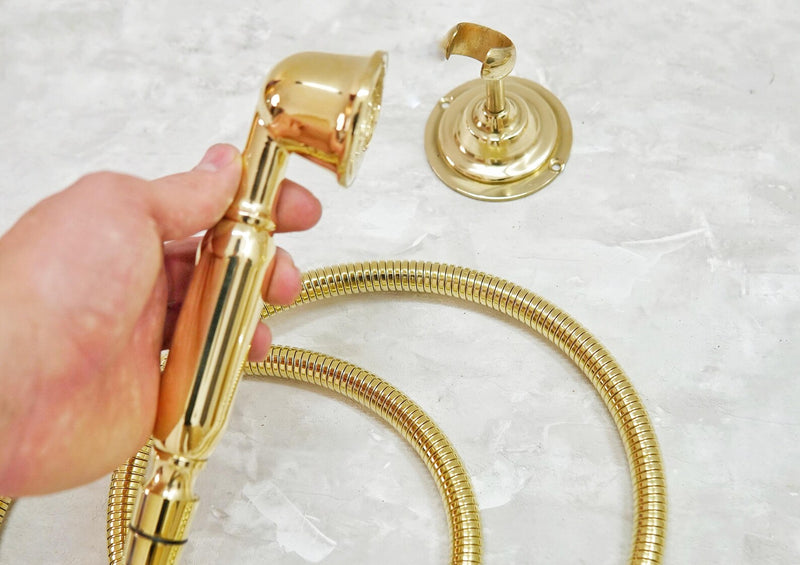 Solid Brass Shower HandHeld-zoom-