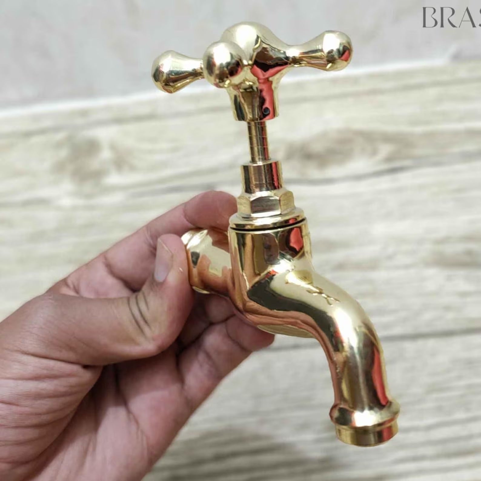 Unlacquered Brass Outdoor Faucet