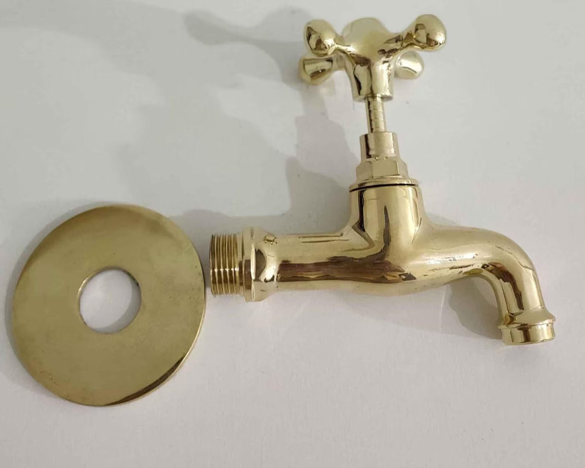 Unlacquered Brass Outdoor Faucet