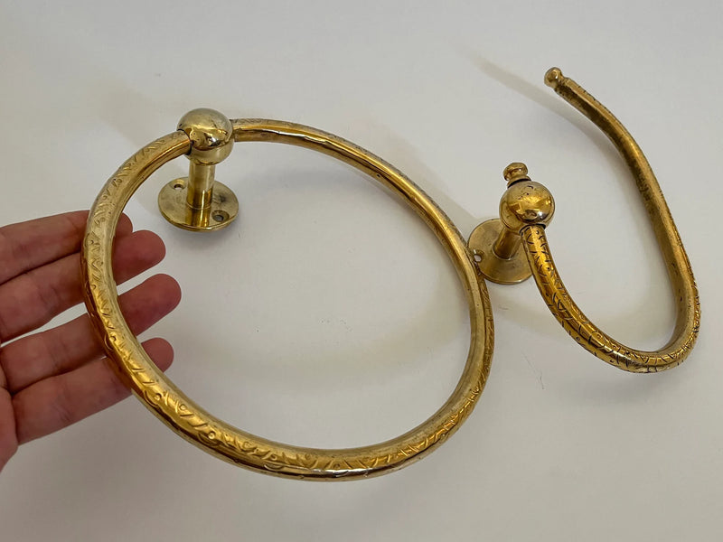 Handmade Brass Toilet Paper Holder-zoom-