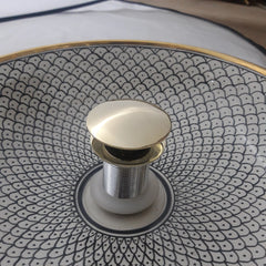 Unlacquered brass push up drain - drains and hardware AzulSouk