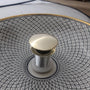 Unlacquered brass push up drain - drains and hardware AzulSouk