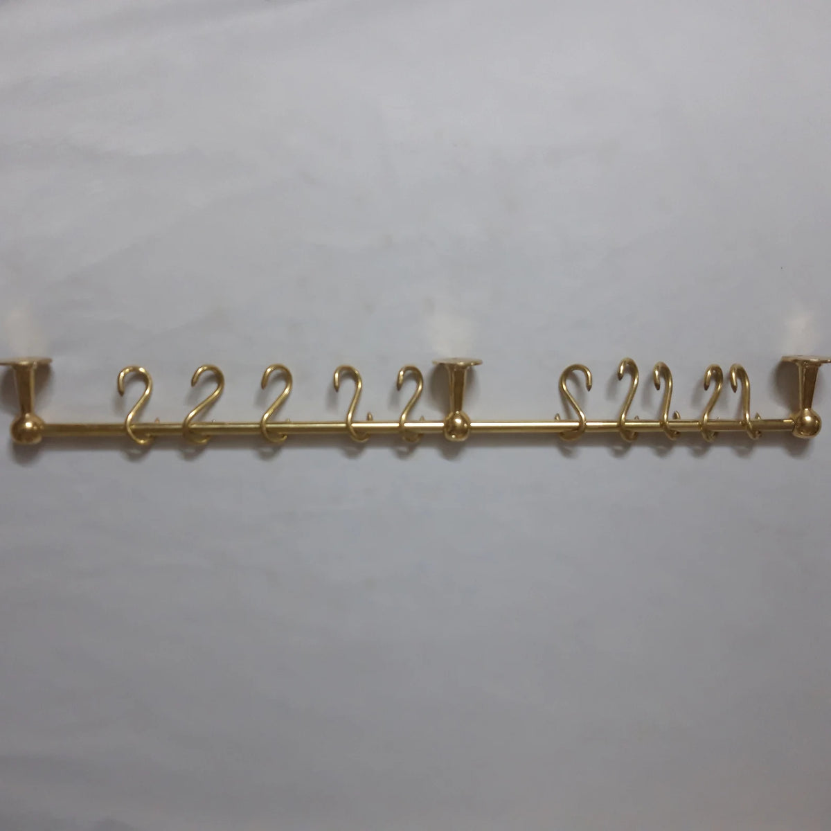 Unlacquered Brass Pot Rack - Hooks &amp; Hangers AzulSouk