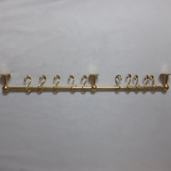 Unlacquered Brass Pot Rack - Hooks & Hangers AzulSouk