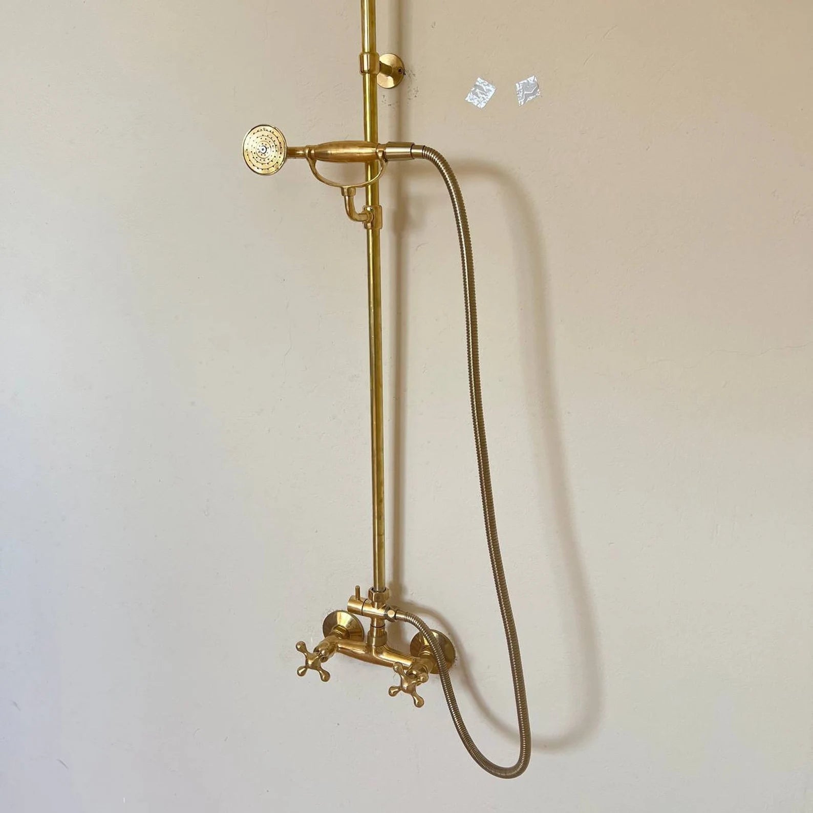 Unlacquered Brass Shower System - shower system AzulSouk