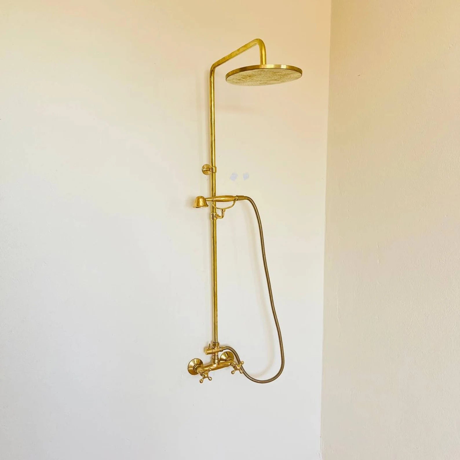 Unlacquered Brass Shower System - shower system AzulSouk