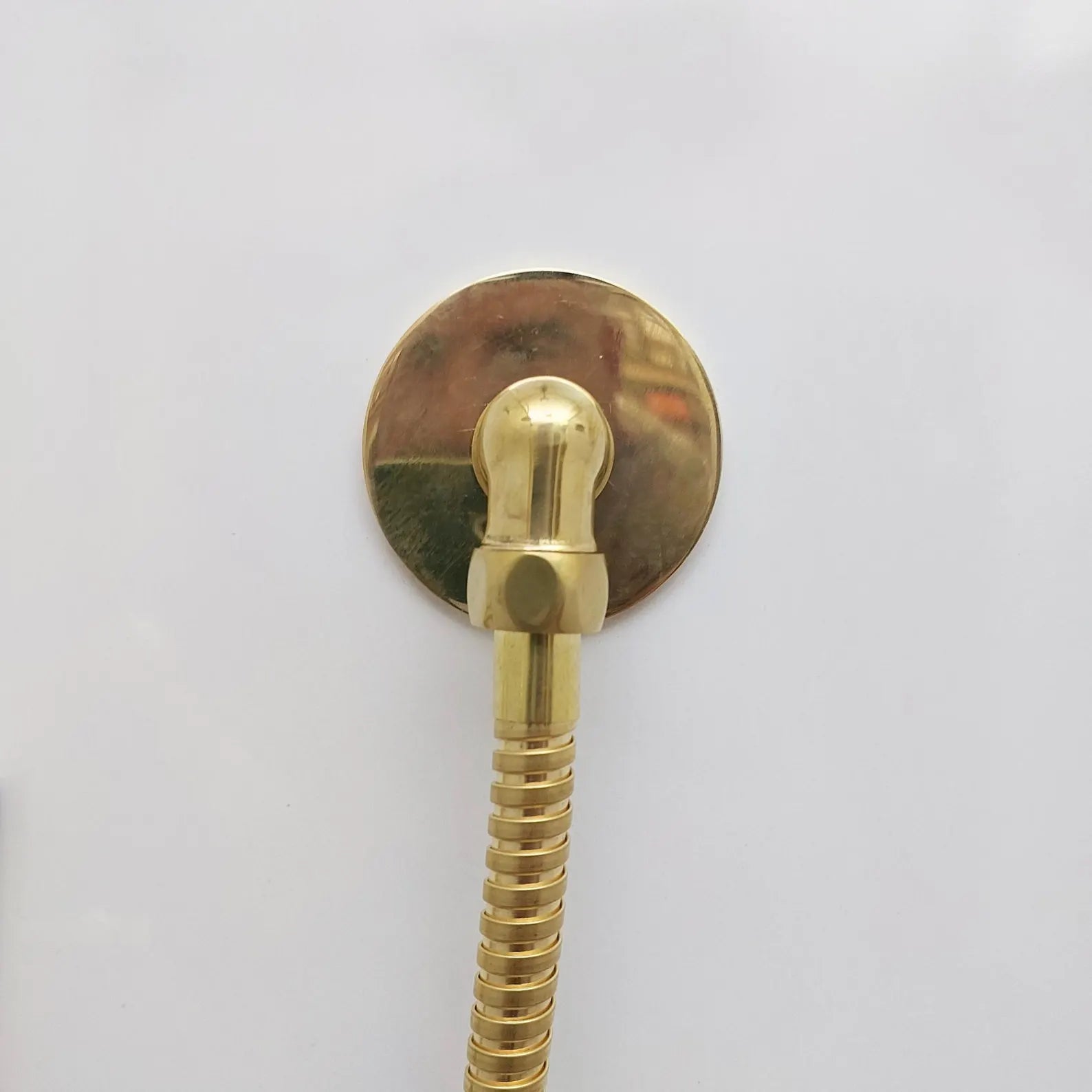 Unlacquered Brass Shower System: Rain Shower Head & Handheld Sprayer