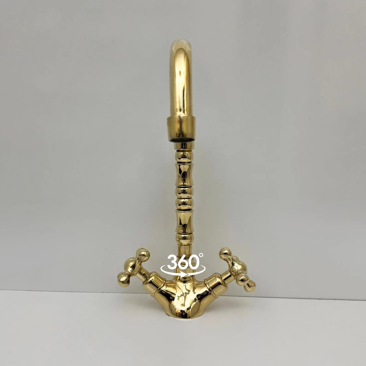 Unlacquered Brass Single Hole Faucet - kitchen faucet AzulSouk
