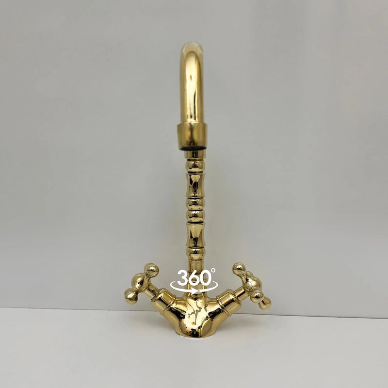 Unlacquered Brass Single Hole Faucet-zoom-