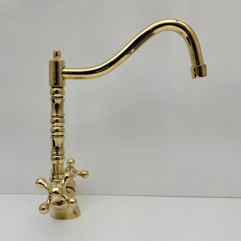 Unlacquered Brass Single Hole Faucet-zoom-