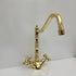 Unlacquered Brass Single Hole Faucet - kitchen faucet AzulSouk
