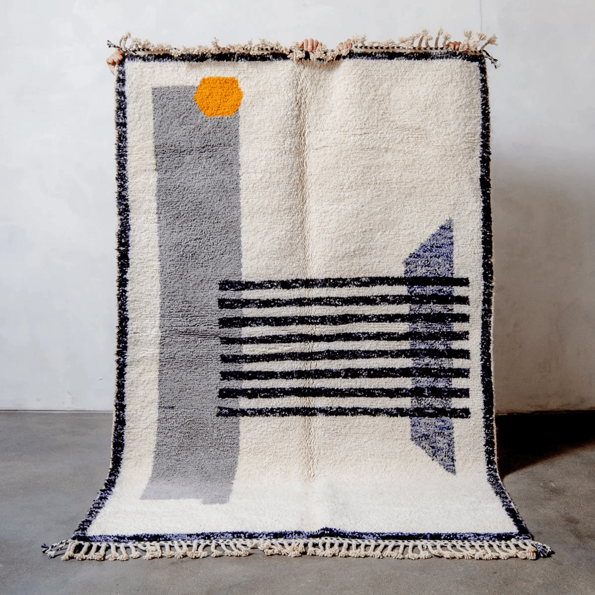 JAMAL - White Moroccan Rug - Custom Rugs AzulSouk
