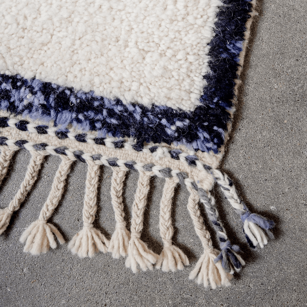 JAMAL - White Moroccan Rug - Custom Rugs AzulSouk