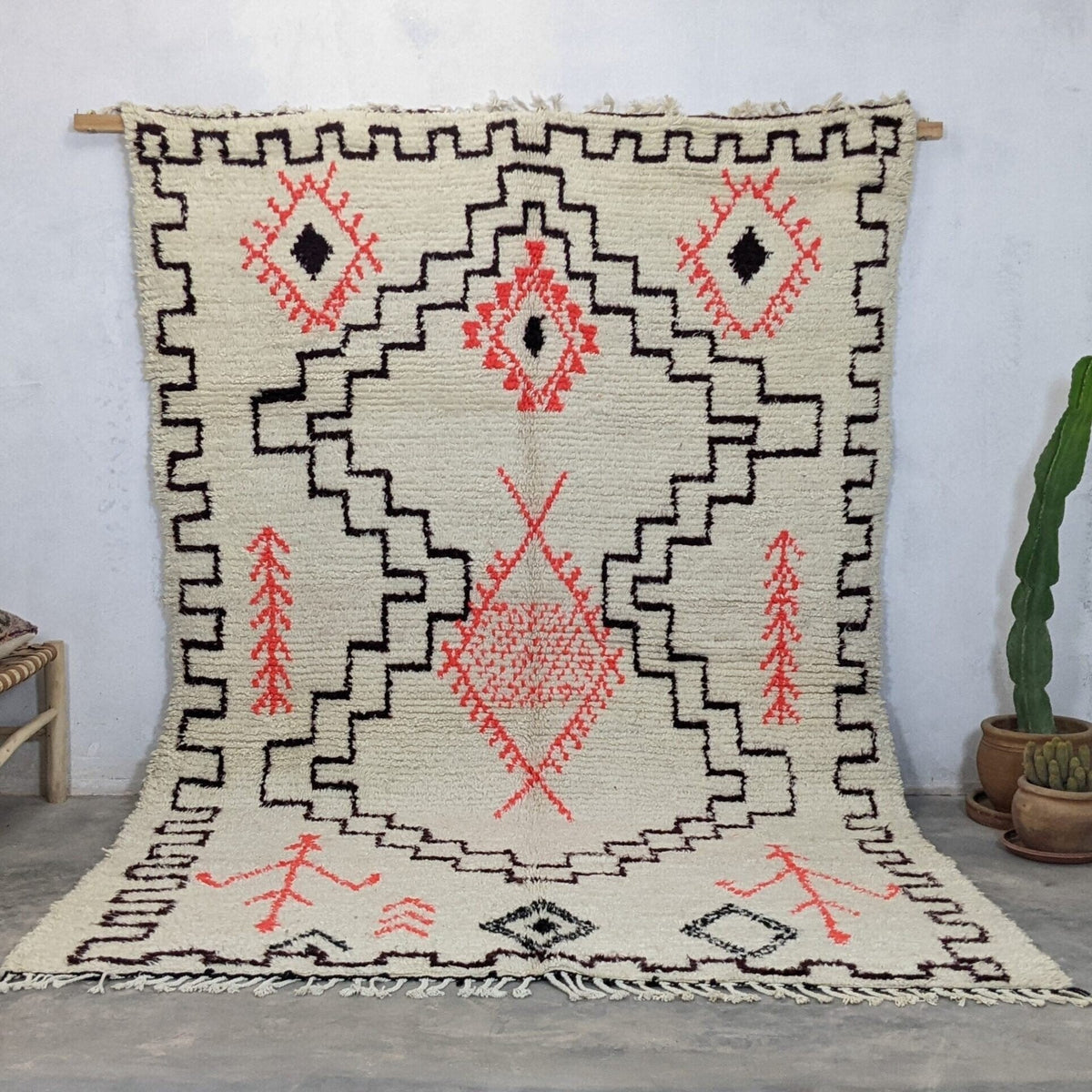 Jihane - Shag Moroccan rug - Vintage Rugs Azulcarpets