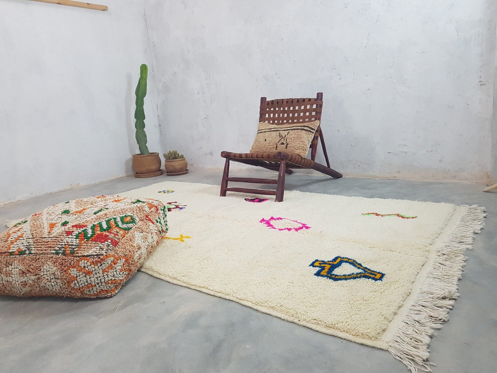 Leo - White Modern Rug - Modern Rugs AzulSouk