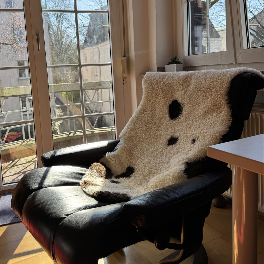 Luxurious Natural Tibetan Sheepskin rug - sheepskin rugs AzulSouk