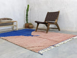Mai - Moroccan Blue and Brown Rug - Vintage Rugs AzulSouk