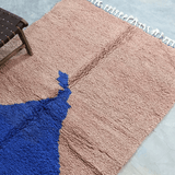 Mai - Moroccan Blue and Brown Rug - Vintage Rugs AzulSouk