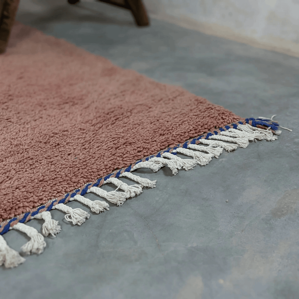 Mai - Moroccan Blue and Brown Rug - Vintage Rugs AzulSouk