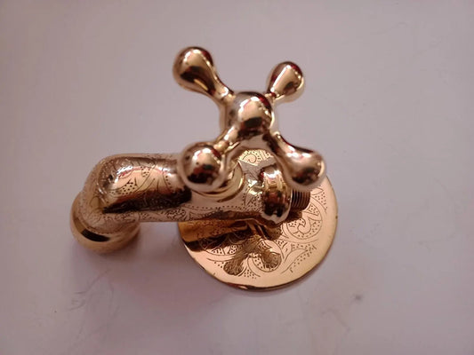 Moroccan Single Hole Wall Mounted Faucet - bathroom faucet AzulSouk
