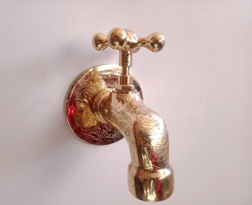 Moroccan Single Hole Wall Mounted Faucet - bathroom faucet AzulSouk
