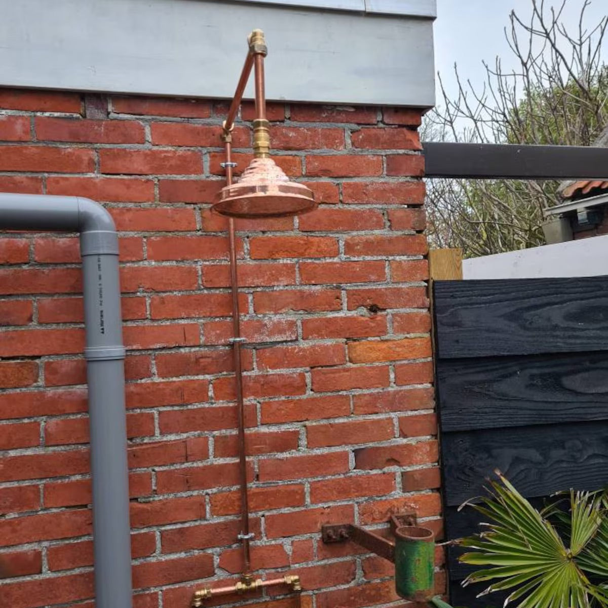 outdoor copper shower head 8 inches
