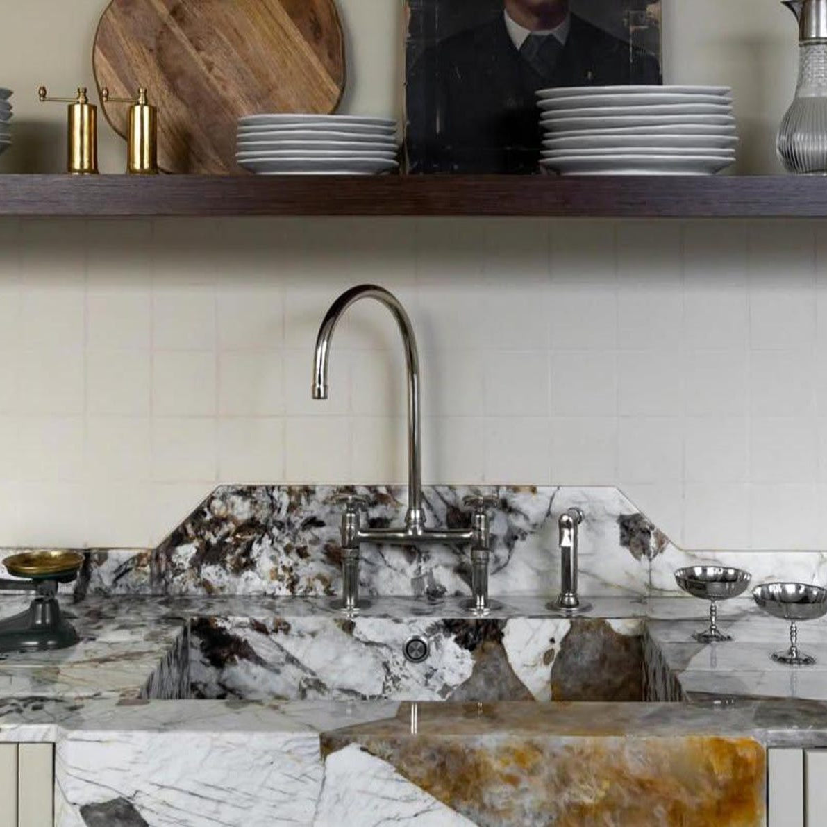 Polished Nickel Bridge Faucet
