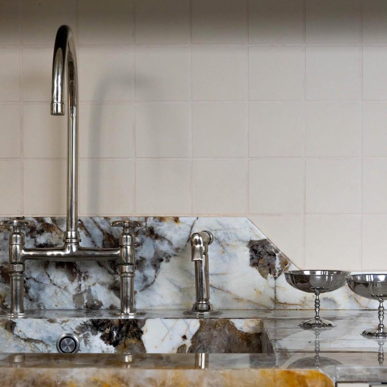 Polished Nickel Bridge Faucet